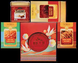 Hộp quà Tết Đào Gấm Cát Tường - Set 1