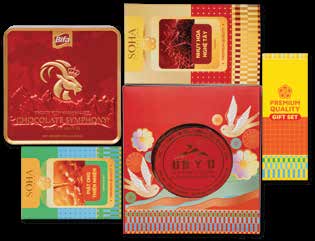 Hộp quà Tết Đào Gấm Cát Tường - Set 4